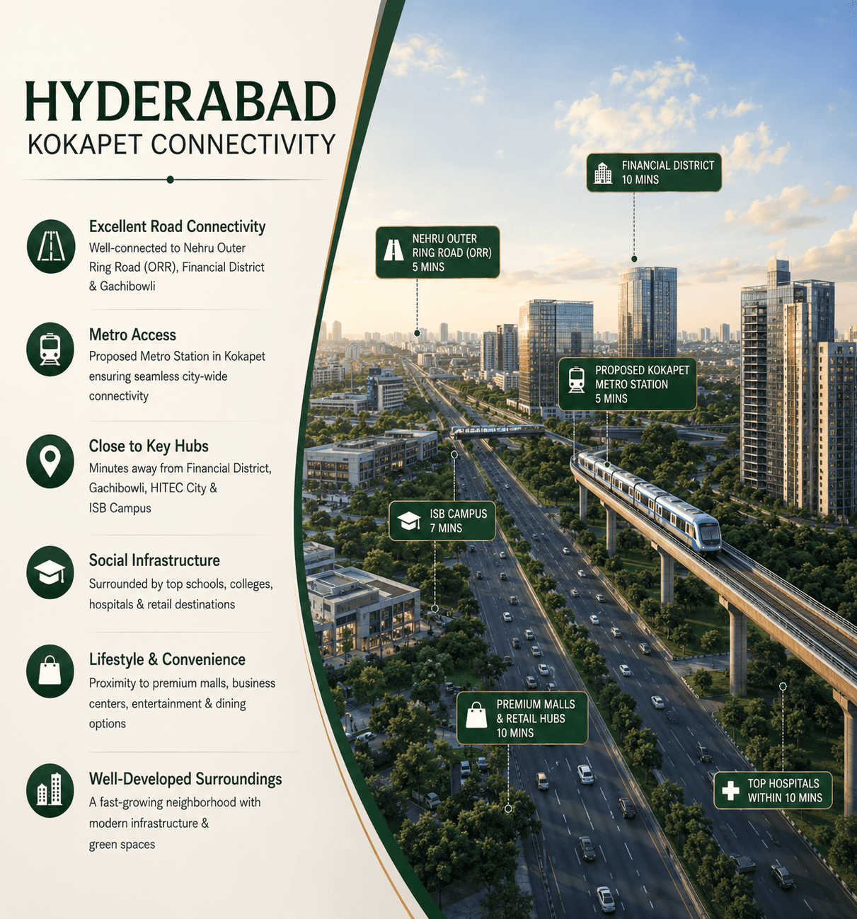 Neopolis Kokapet Hyderabad location advantage and connectivity
